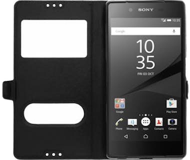 Avizar Funda Sony Xperia Z5 libro con doble ventana Carca