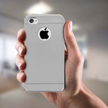 Avizar Carcasa protectora iPhone 4 / 4S Silicona Efecto M