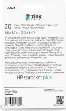 HP HP Sprocket plus 20 Sht. Brillo Blanco papel fotog