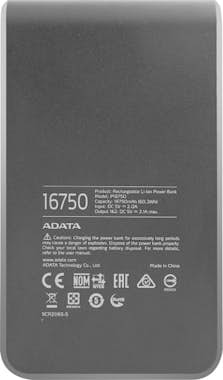 Adata ADATA P16750 batería externa Negro Ión de litio 16