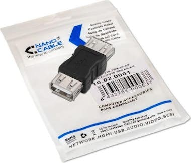 Nanocable Nanocable 10.02.0001 USB 2.0 USB 2.0 Negro adaptad