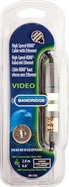 Bandridge Bandridge BVL1202 2m HDMI HDMI Negro, Gris cable H