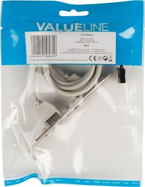 Valueline Valueline VLCP74800E05 2xUSB2.0-A Azul, Gris, Plat