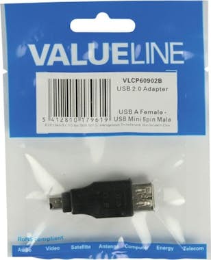 Valueline Valueline VLCP60902B adaptador de cable Mini USB 5