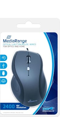 MEDIARANGE MediaRange MROS202 USB Óptico 2400DPI Ambidextro N
