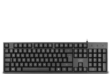 Generica 1Life kb:core kit teclado USB QWERTY Español Negro