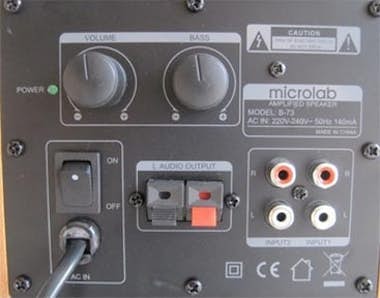 Generica Microlab B 73 altavoz 20 W Negro, Plata, Madera