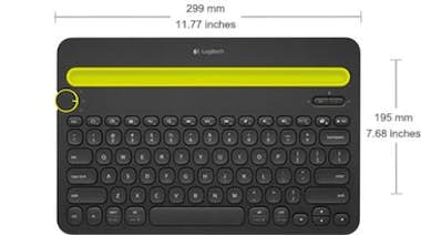 Logitech Logitech K480 teclado Bluetooth QWERTZ Alemán Negr