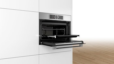 Bosch CBG633NS3 - Horno compacto Serie 8 con 10 funciones Inox + cristal  negro - Lacasadelelectrodomestico.com