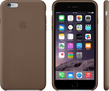 Apple Carcasa original de piel para iPhone 6 Plus