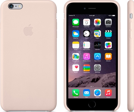 Apple Carcasa original de piel para iPhone 6 Plus
