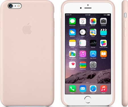 Apple Carcasa original de piel para iPhone 6 Plus