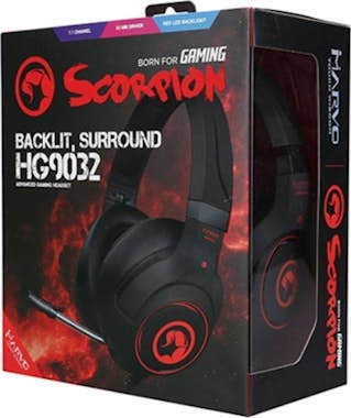 Scorpion Auriculares Gaming sonido 7.1 con vibración y luz