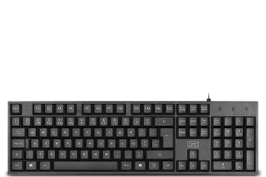 Generica 1Life kb:core kit teclado USB QWERTY Español Negro