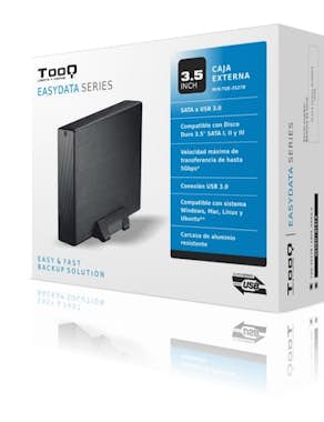 Tooq TooQ CAJA HDD 3,5"" SATA A USB 2.0/3.0 NEGRA