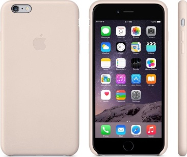 Apple Carcasa original de piel para iPhone 6 Plus