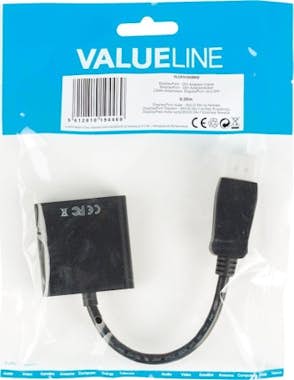 Valueline Valueline VLCP37250B02 0.2m DVI-D DisplayPort Negr