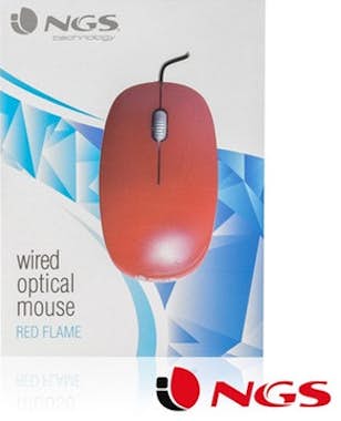 NGS NGS Flame USB Óptico 1000DPI mano derecha Rojo rat