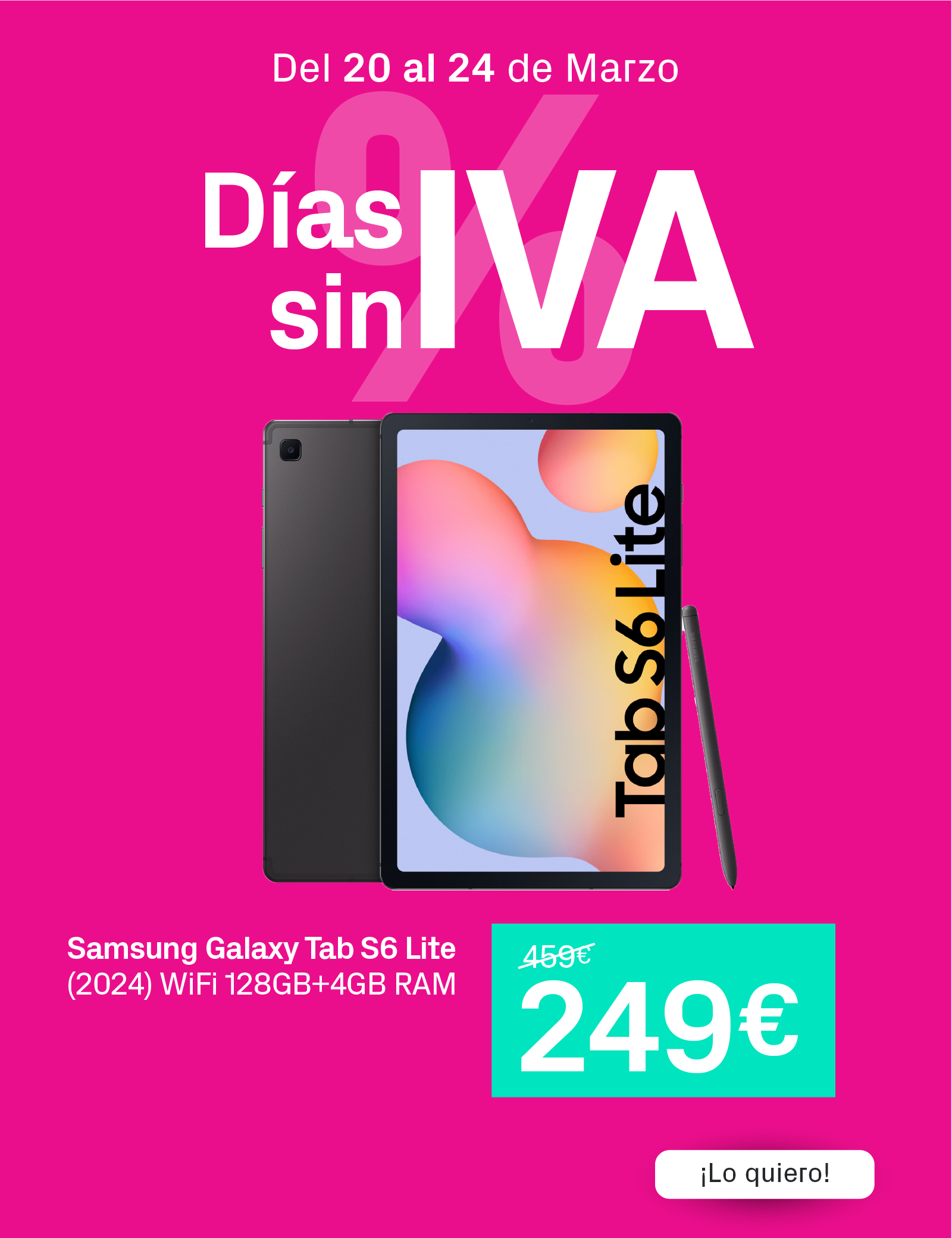 SAMSUNG GALAXY TAB S6 LITE 2024 4GB+128GB WIFI | Phone House
