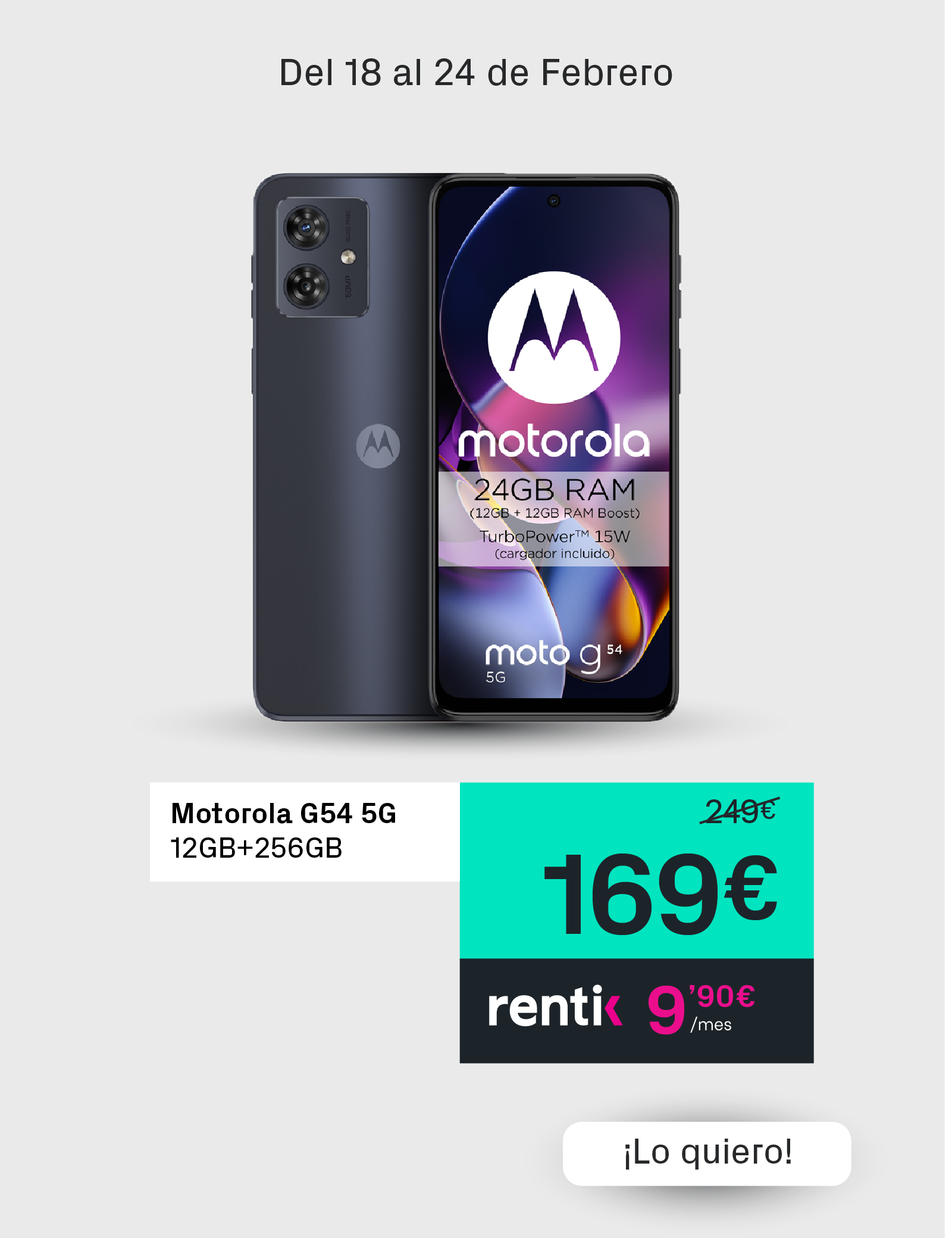 Motorola Moto G54 5G 256GB+12GB RAM | Phone House