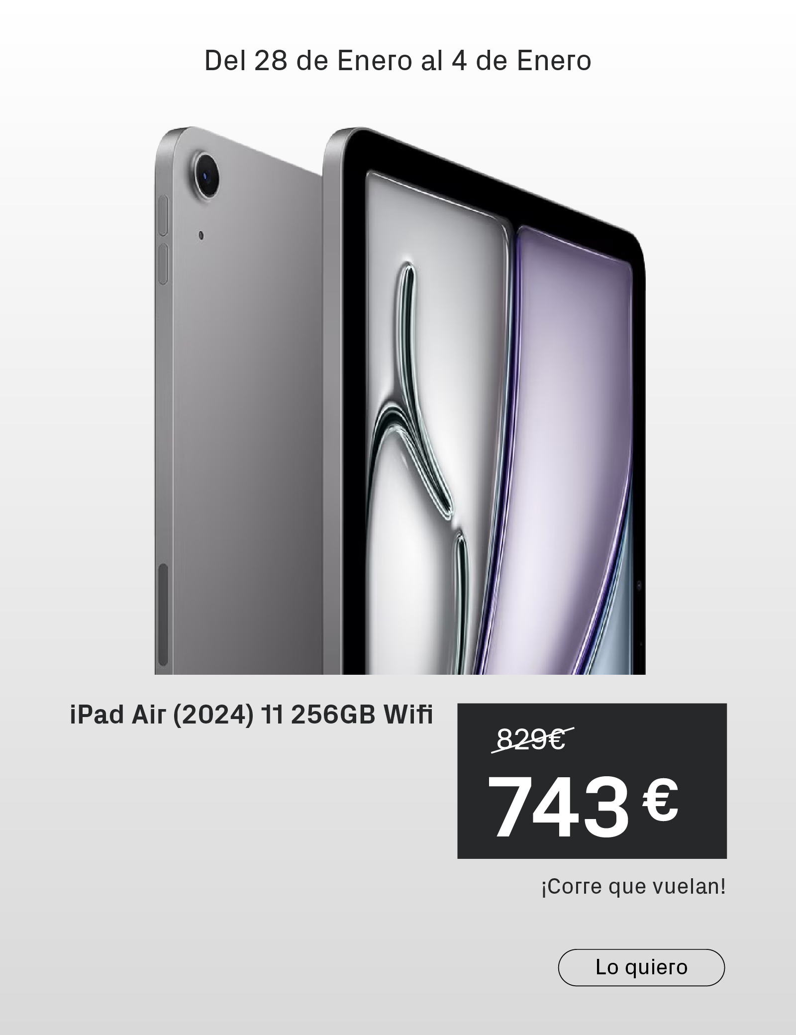 iPad Air (2024) 11 256GB Wifi  | Phone House