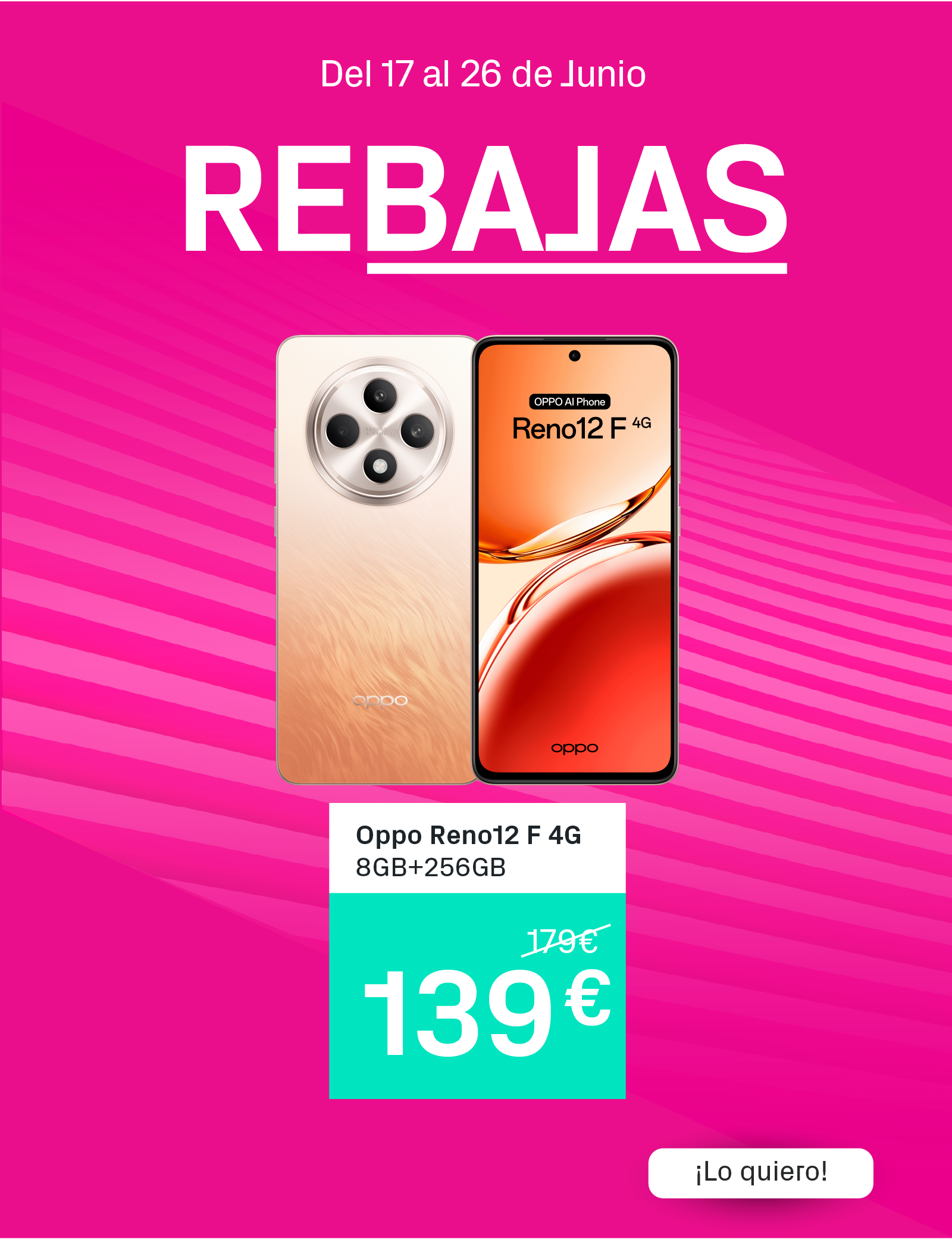 OPPO Reno12 F 4G 256GB+8GB RAM  | Phone House