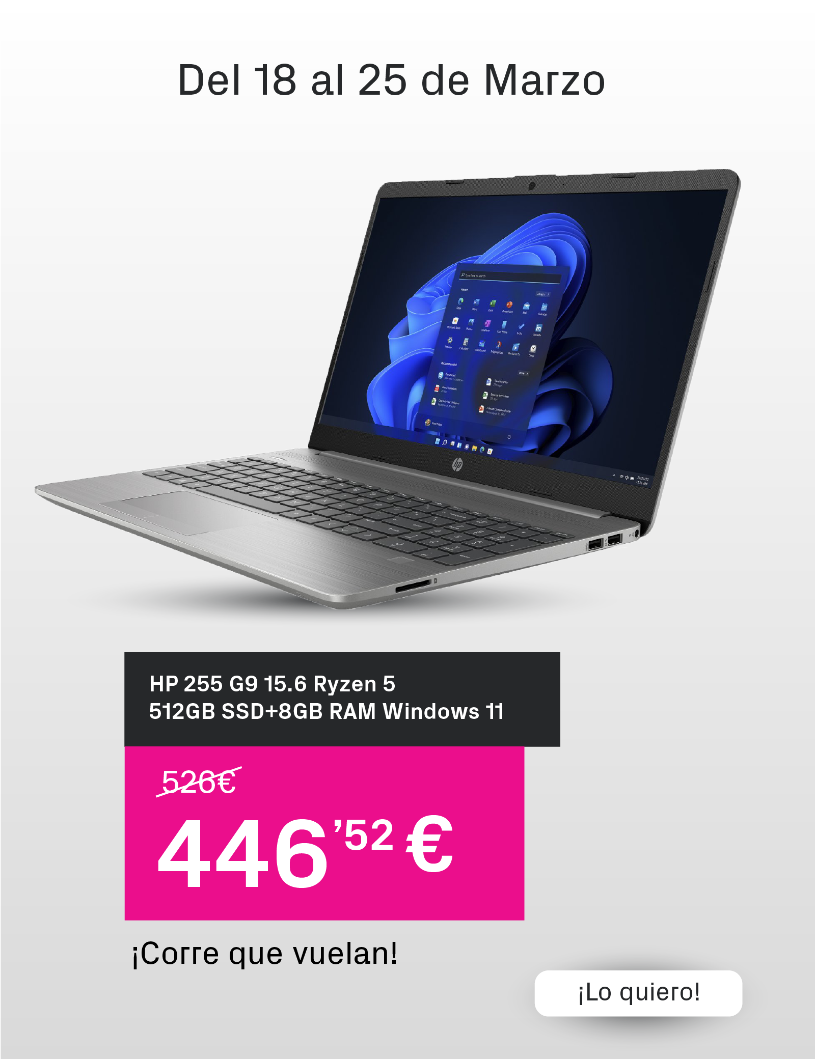 HP 255 G9 15.6 Ryzen 5 | Phone House